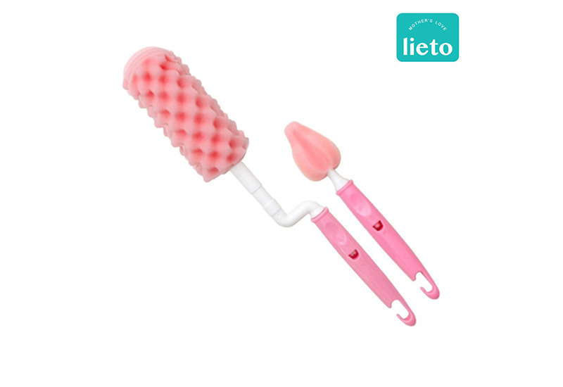 Lieto เซ็ทแปรงล้างขวดนม Premium Bottle/Nipple Brush