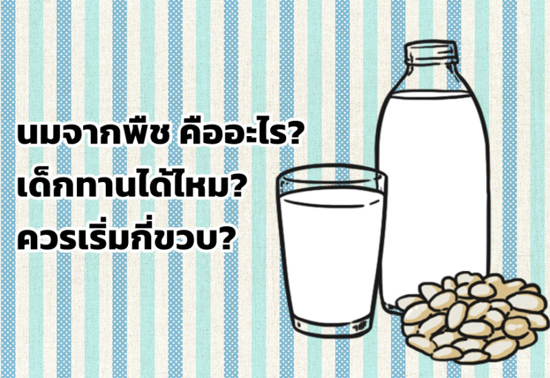 นมจากพืช คืออะไร? เด็กทานได้ไหม? ควรเริ่มกี่ขวบ?
